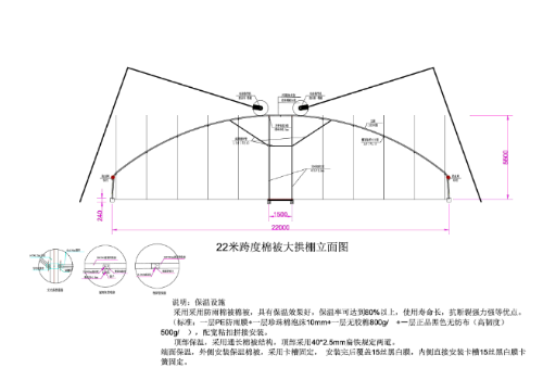 番茄公社全鋼架保溫拱棚設(shè)計(jì)建設(shè)方案